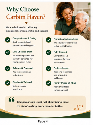 Carbim Haven brochure, page 4