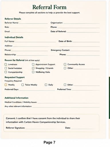 Carbim Haven brochure, page 7